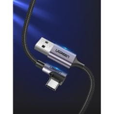 Ugreen kabel USB / USB-C 3A 1m, černý/šedý