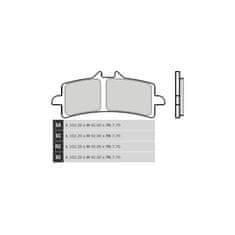 Brembo Přední brzdové destičky Brembo Aprilia 1000 RSV4 R APRC ABS 2014 - směs 93