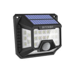 BW-OLT3 2x nástěnná LED solární lampa s detektorem pohybu, černá
