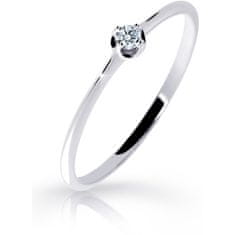 Cutie Diamonds Jemný prsten z bílého zlata s briliantem DZ6729-2931-00-X-2 (Obvod 56 mm)