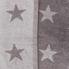 Greatstore Osuška Stars - 70 x 140 cm, šedá