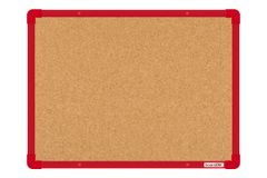 boardOK Korková nástěnka s červeným rámem 060 x 045 cm