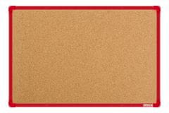 boardOK Korková nástěnka s červeným rámem 060 x 090 cm