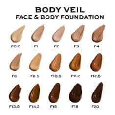Makeup Revolution Make-up na obličej a tělo Body Veil (Face & Body Foundation) 120 ml (Odstín F2)