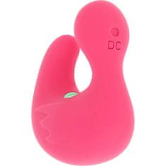 Action Růžová vibrační kachnička Happy Loky Ducky Vibe na prst