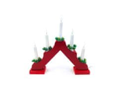 commshop Vánoční svícen pyramida - 5 žárovek (do zásuvky)