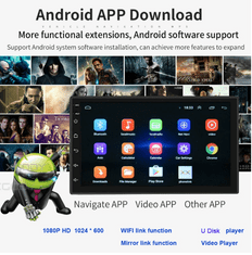 2din Univerzální Autorádio S Kamerou, Android 12.0, Wifi Gps Usb , Android Rádio S Gps Navigací, Handsfree Bluetooth, Usb