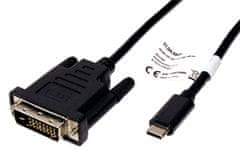 Roline Kabel USB C(M) -> DVI-D(M), 1m (11.04.5830)