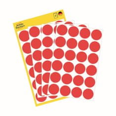Avery Zweckform Kulaté značkovací etikety 3004 | Ø 18 mm, 96 ks, červená