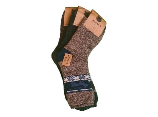 Pesail Pánské vlněné ponožky WZ04 - 3 páry, velikost 40-43