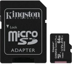 Kingston e paměťová karta Micro SDXC 64GB M203 Class 10 UHS-I + Adaptér