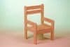Dětská dřevěná židle 350 x 340 x 550 mm Kaštan