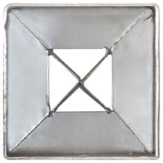 Vidaxl Kotvící hroty 6 ks stříbrné 7 x 7 x 90 cm pozinkovaná ocel