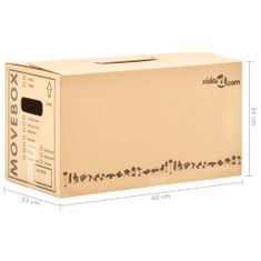 Greatstore Kartónové krabice na stěhování XXL 40 ks 60 x 33 x 34 cm