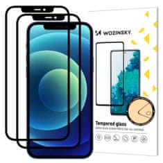 2x Wozinsky ochranné tvrzené sklo pro Apple iPhone 12 Mini - Černá KP9898