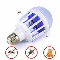Alum online Elektrický lapač hmyzu s LED světlem ve formě žárovky