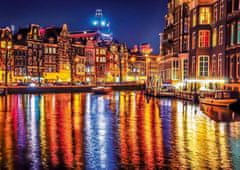Clementoni Puzzle Noční Amsterdam, Nizozemsko 500 dílků