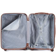 Wings Cestovní kufr W42 stříbrný,58L,střední,65x43x25