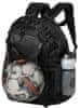 SELECT Sportovní batoh se sítí na míč Backpack Milano, černá