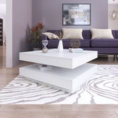 Target Home Konferenční stolek otočný o 360° do obývacího pokoje, barva bílá