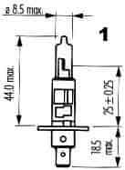 Narva Žárovka typ H1, příkon 55W, napětí 12V