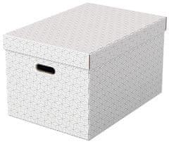 Esselte Box úložný Home velký, bílý, sada 3 ks