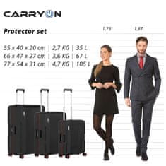 CARRY ON Sada kufrů Protector Black 3-set