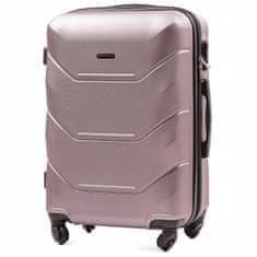 Wings Cestovní kufr W17 růžovo zlatý,91L,velký,78x50x28