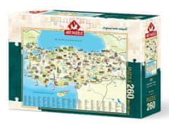 Art puzzle Puzzle Turecko: Kulturní mapa 260 dílků