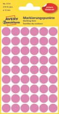 Avery Zweckform Kulaté značkovací etikety 3114 | Ø 12 mm, 270 ks, růžová