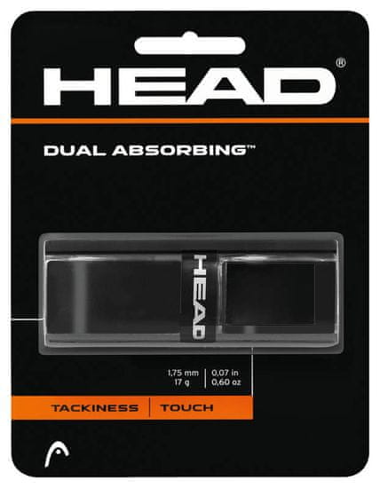 Head Základní omotávka HEAD Dual Absorbing tl. 1,75 mm černá 1ks 2023/24