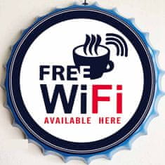 Retro Cedule Víko cedule Free WiFi Available Here