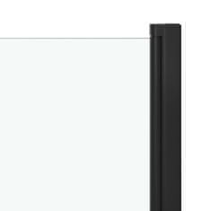 shumee Skládací sprchový kout se 2 panely ESG 95 x 140 cm černý