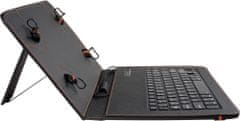 Yenkee univerzální pouzdro na tablet 10" s bluetooth klávesnicí YBK 1050, černá (45016184)