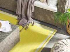 Beliani Venkovní koberec 120 x 180 cm žlutý ETAWAH