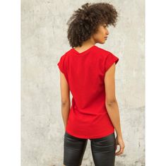 Dámské tričko Keira FOR FITNESS červené RV-TS-5231.69_342111 M