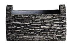 Strend Pro Květináč Woodeff walnut, 22x35 cm, truhlík, kmeň, efekt dreva