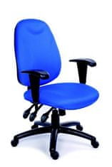 MAYAH Manažerská židle, textilní, černá základna, MaYAH, "Energetic", modrá, 10012-02 BLUE