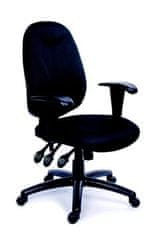 MAYAH Manažerská židle, textilní, černá základna, MaYAH, "Energetic", černá, 10012-02 BLACK