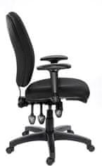 MAYAH Manažerská židle, textilní, černá základna, MaYAH, "Comfort", černá, 11191-02A BLACK