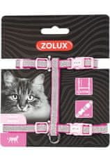 Zolux Postroj kočka SHINY nylon růžový