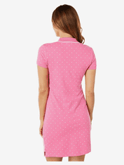 U.S. Polo Assn. Dámské šaty Dot Polo růžové S