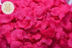 Medvídárek Okvětní lístky růže 400 ks - růžové barbie