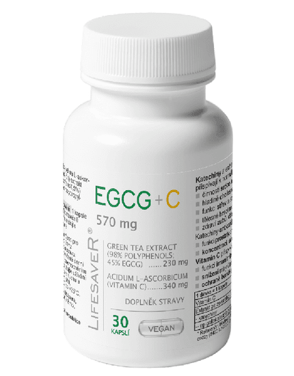 LifesaveR EGCG+C 30 kapslí (570 mg)