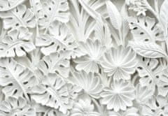 LuxusniObrazy.cz Fototapeta - Alabastrové bílé květiny 294x204 cm