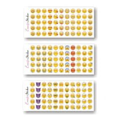 Northix Emoji samolepky - 33 různých motivů 