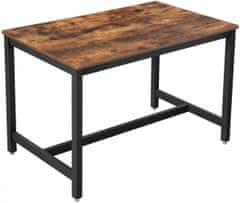 Artenat Jídelní stůl Stella, 120 cm, hnědá / černá