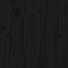 Greatstore Zahradní box černý 101 x 50,5 x 46,5 cm masivní borové dřevo