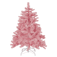 Beliani Vánoční stromeček 120 cm růžový FARNHAM