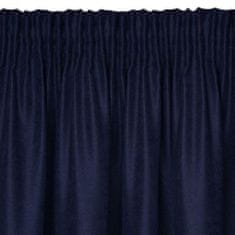 Záclona připravená Ada na pásce 140X270 cm tmavě modrá